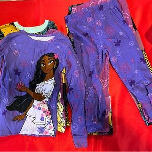 3 sets of girls pajamas